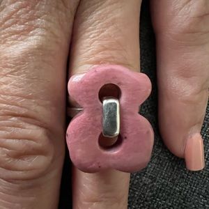 Tous Cruise Gem Pink Ring Size 6